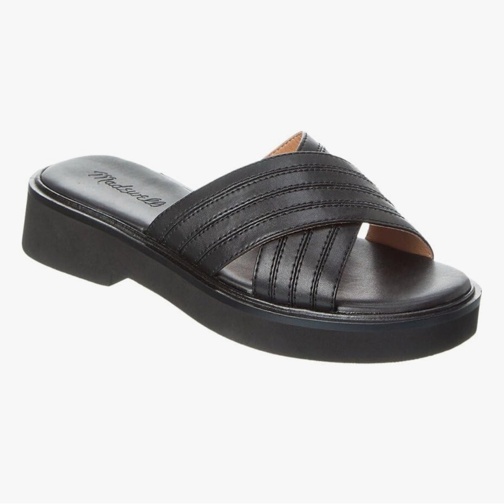 Madewell leather Alina platform sandal. size 9